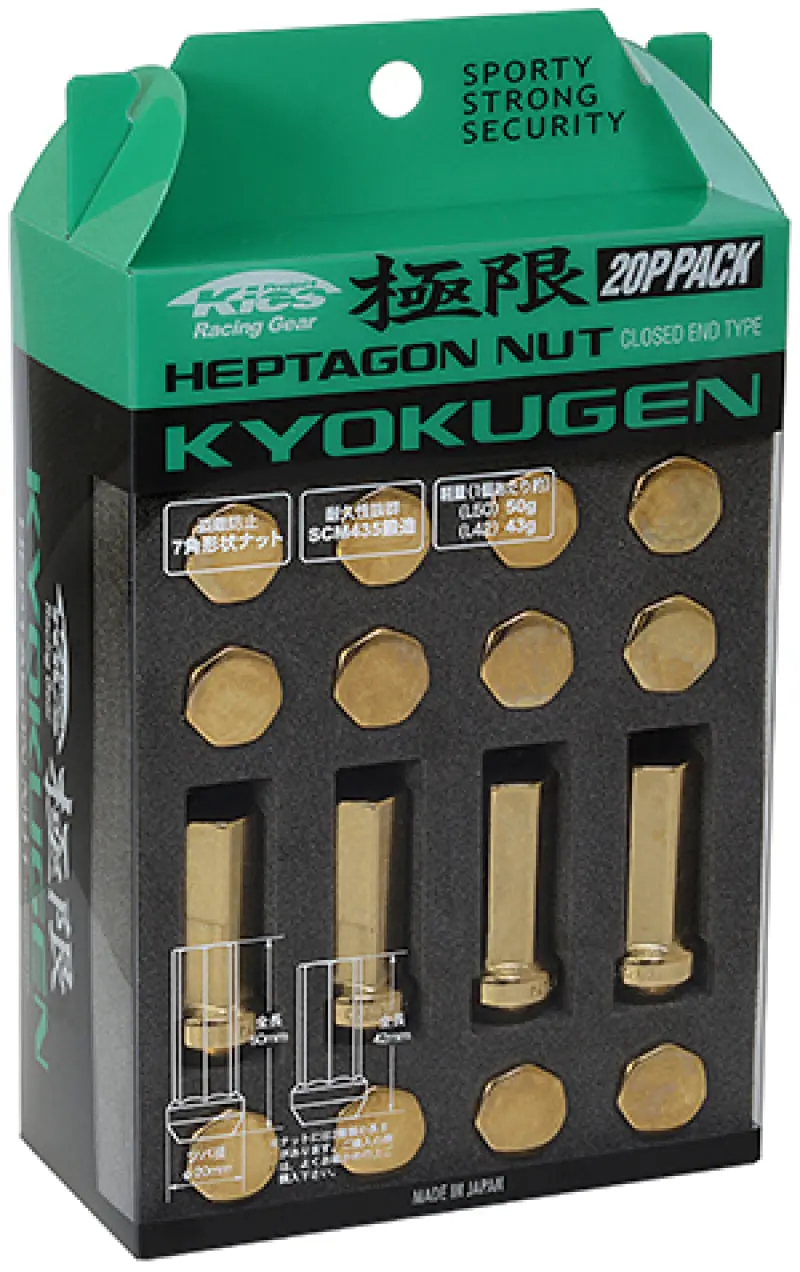 Project Kics Kyokugen 20P Wheel Stud Kit – 20-Piece High-Strength Lug Stud Pack 1