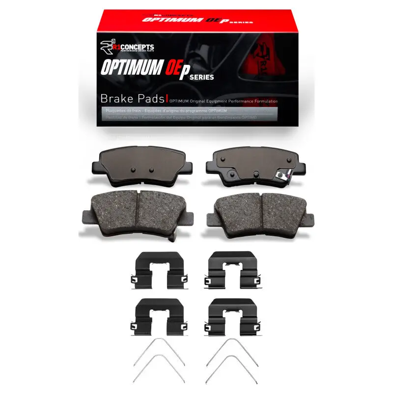 R1 Optimum Oe-Style Rear Brake Pad & Hardware Kit For 2017–2025 Hyundai Nexo 1