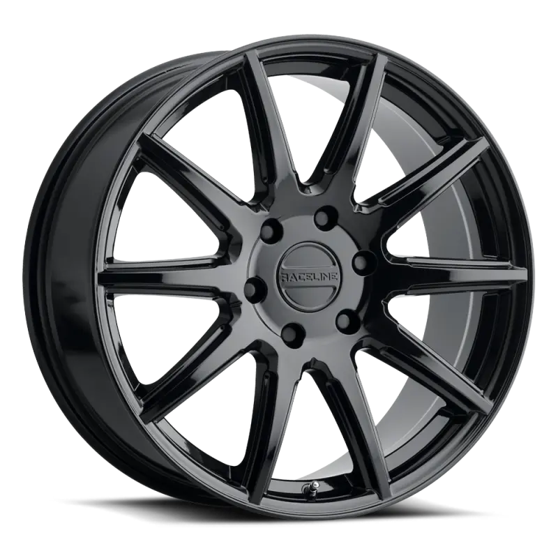 Raceline 159B Spike 18X8 Gloss Black Wheel – 6X135 Bolt Pattern, 35Mm Offset, 87.1Mm Bore 1
