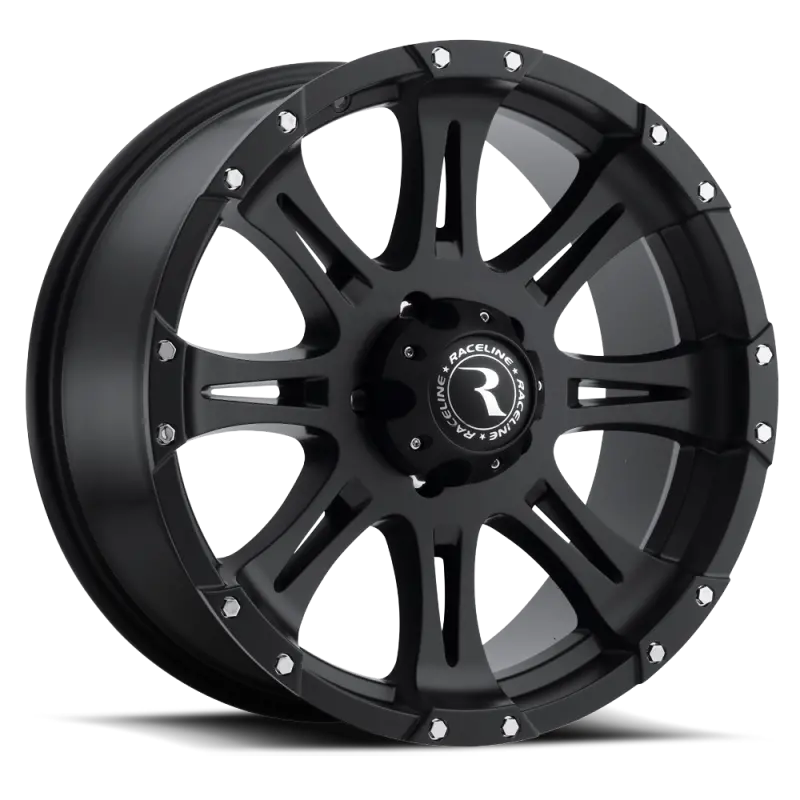 Raceline 981 Raptor Forged Wheel – 16X8", 8X165.1 Bolt Pattern, Zero Offset, Satin Black 1
