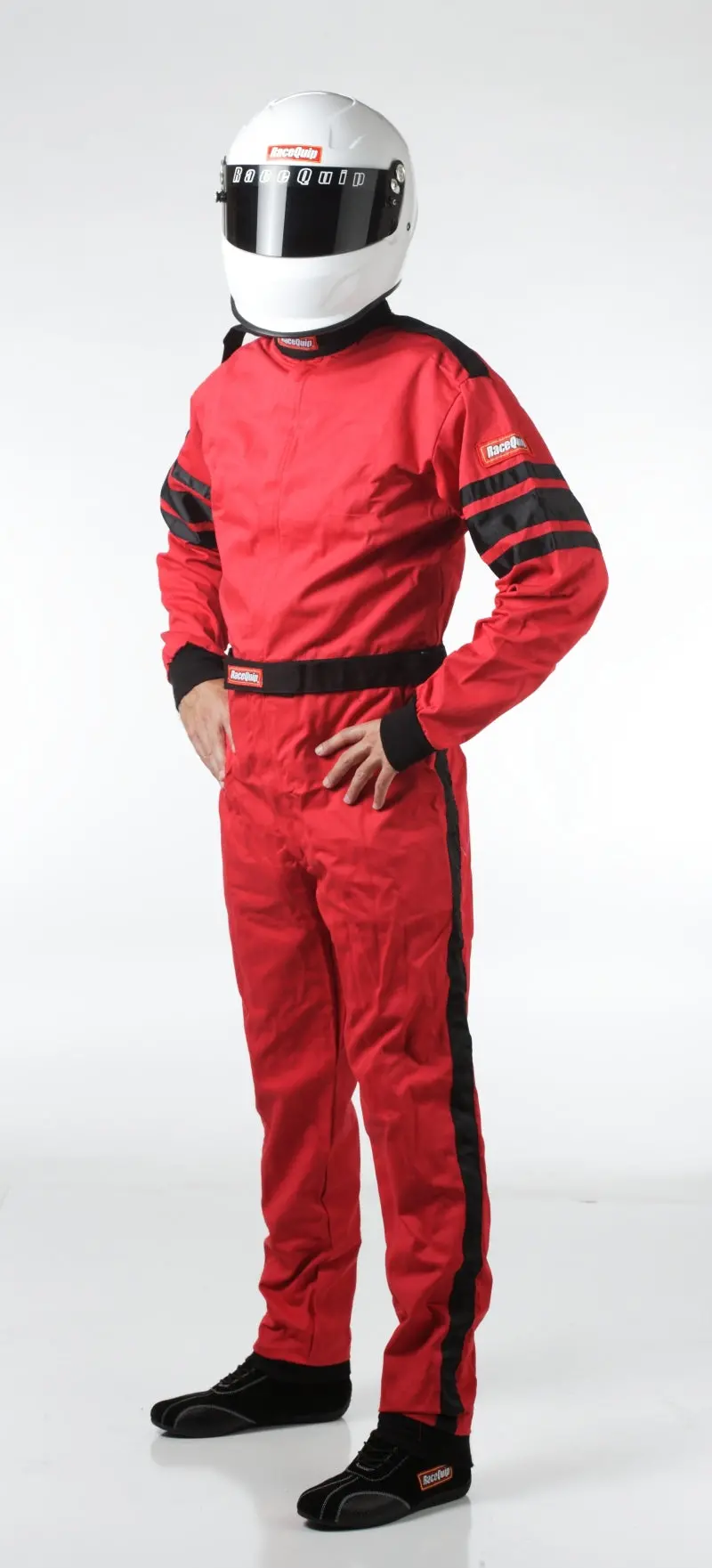 Racequip Sfi-Certified Fire-Rated Racing Suit – Red, Medium Size, Single-Layer Nomex Construction 1