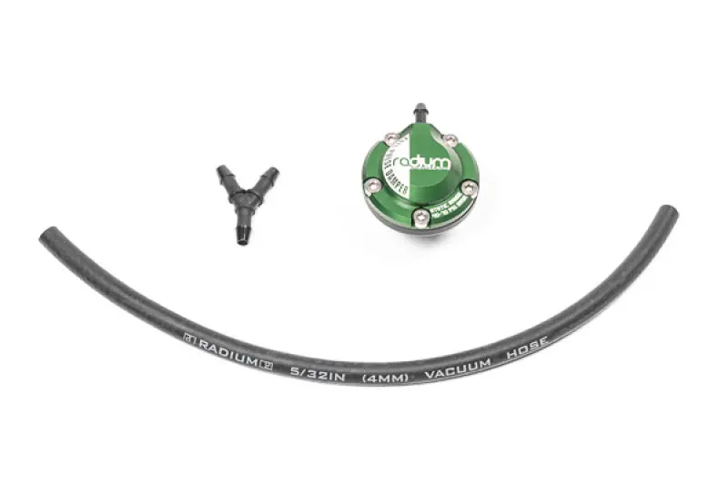 Radium Engineering Fuel Pulse Damper — 8An Orb Swivel Fitting 1