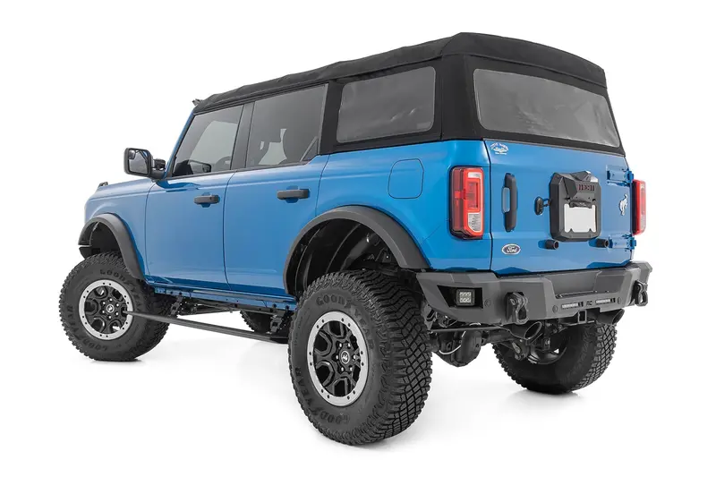 Rough Country Psr51330 Lighted Power Running Boards – No-Drill Fit For 2021–2024 Ford Bronco 4-Door 1