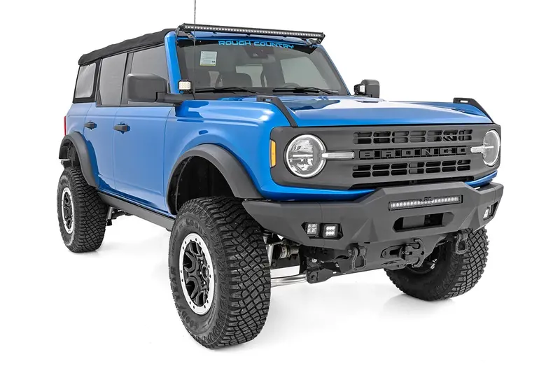 Rough Country Psr51330 Lighted Power Running Boards – No-Drill Fit For 2021–2024 Ford Bronco 4-Door 2