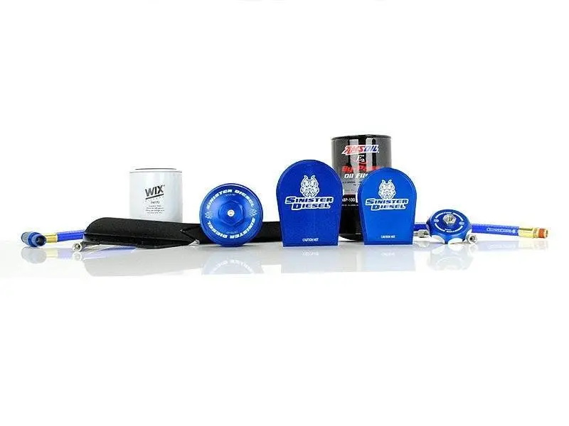 Sinister Diesel Oil & Coolant Filtration System For 2003–2007 Ford 6.0L Powerstroke 1