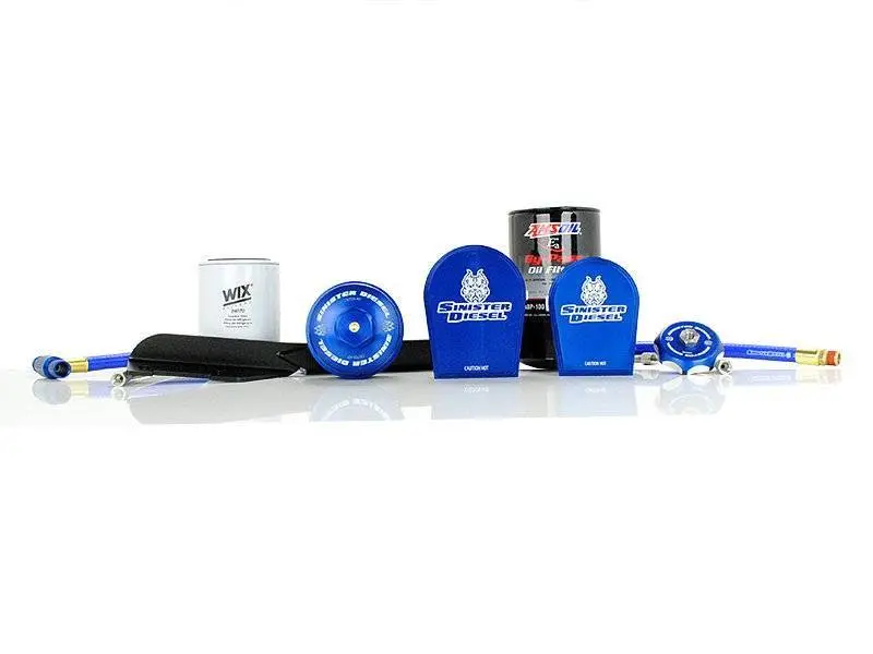 Sinister Diesel Oil & Coolant Filtration System For 2003–2007 Ford 6.0L Powerstroke 2