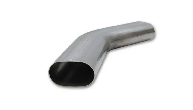 Vibrant Performance 3.5-Inch Nominal Oval Stainless Steel 45° Mandrel Bend — T304 Grade, 6×6 Inch Legs 1