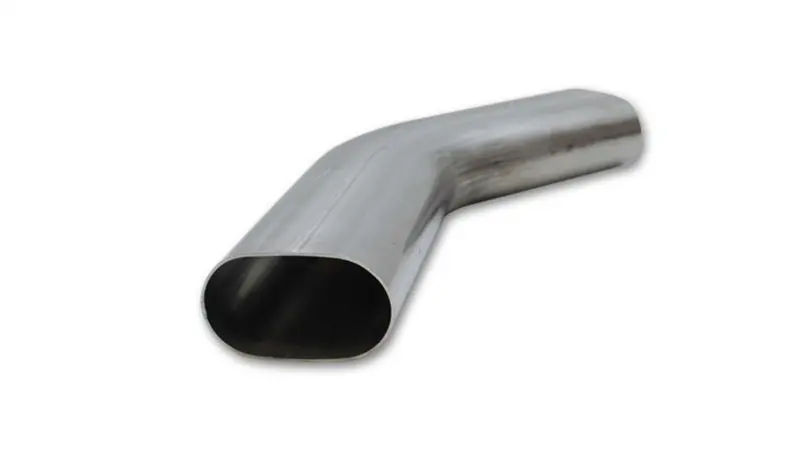 Vibrant Performance 3.5-Inch Nominal Oval Stainless Steel 45° Mandrel Bend — T304 Grade, 6×6 Inch Legs 2