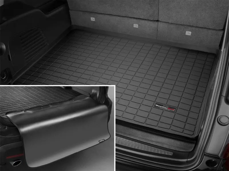 Weathertech Cargo Liner With Bumper Protector For 2015+ Cadillac Escalade Esv – Black, Custom Molded, Heavy-Duty Tpe Material 1