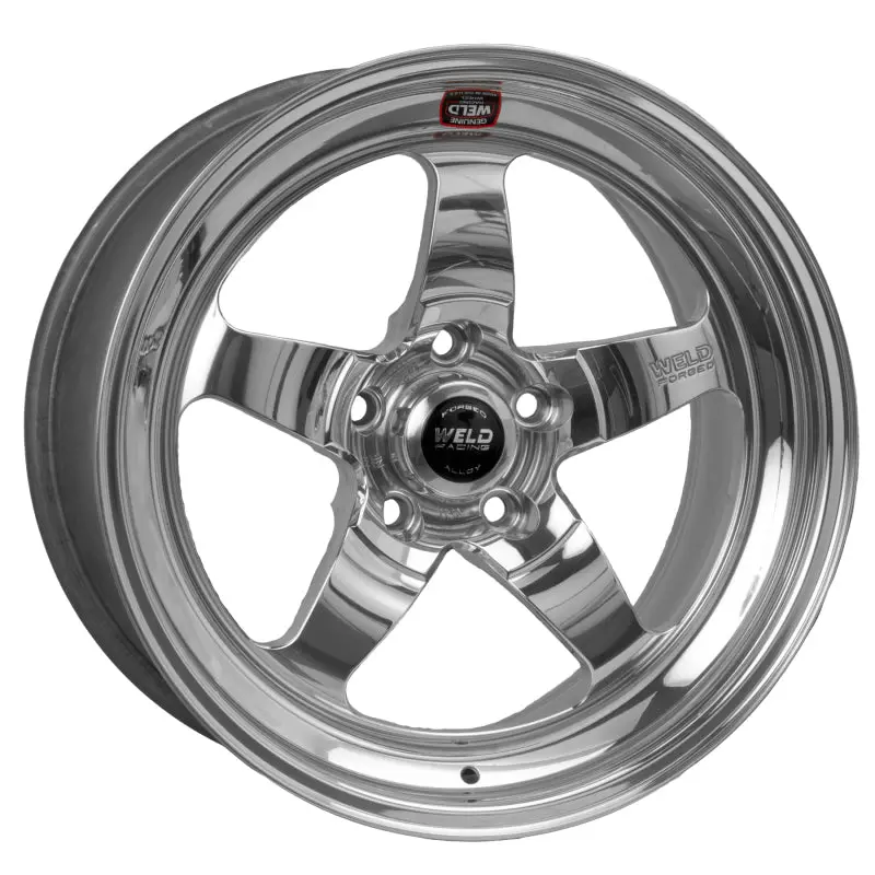 Weld Racing S71 Polished Aluminum Wheel — 18X8", 5X115Mm Bolt Pattern, 5.1" Backspace, 3.18" Hub Bore 1