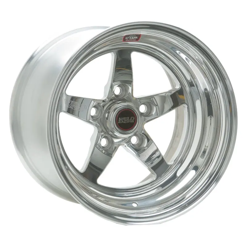 Weld S71 15X4 / 5X4.75 Bp / 2.5In. Bs Polished Wheel (Low Pad) - Non-Beadlock 1