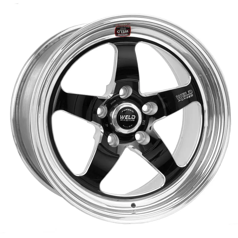 Weld S71 Non-Beadlock Black Wheel: 18X6", 5X4.5", 3.2" Backspace, Medium Pad Finish 1