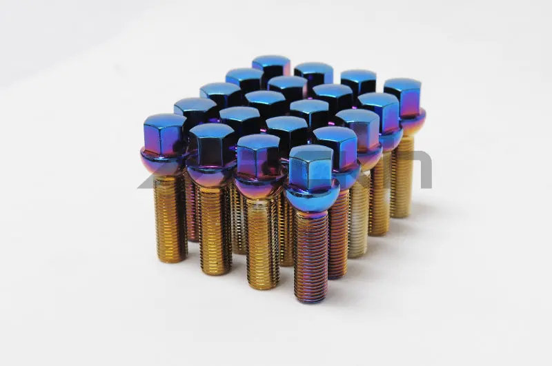 Wheel Mate Monster Lug Chrome Short-Lug Nut Set — 20-Pack, 14×1.50 Thread Pitch 1