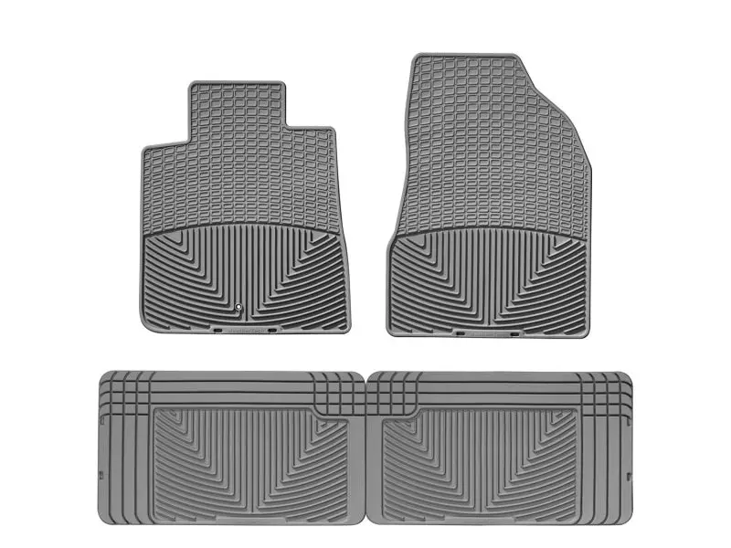Wt Rubber Rear Floor Mats – Grey Finish 1